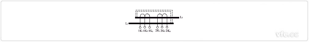 绕组可调电流互感器结构原理图(一次串联方法)