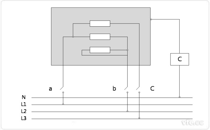 三相电机在事情温度下接触电流的丈量电路图