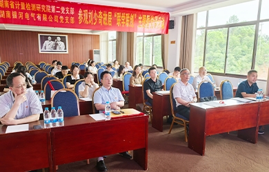 湖南维多利亚老品牌vic电气与湖南省计量检测研究院联合举行刘少奇故宅“联学联创”主题党课活动